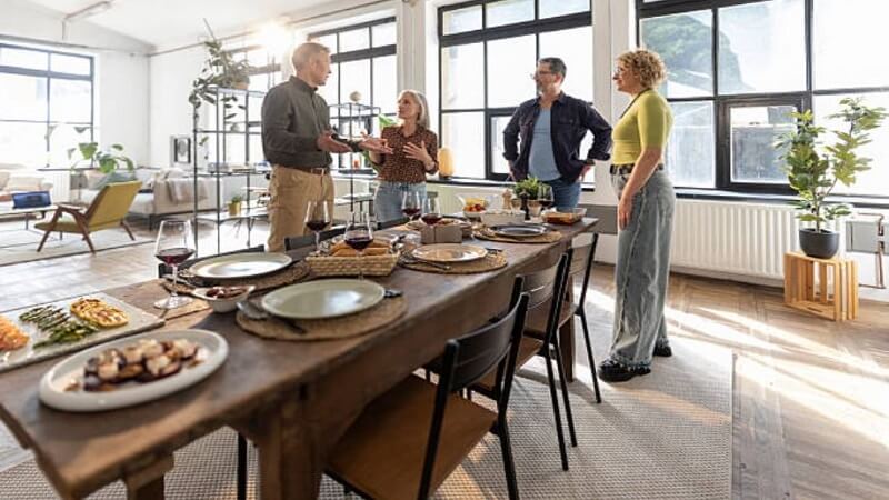Can a Round Wooden Dining Table Improve Conversation Flow and Room Energy?