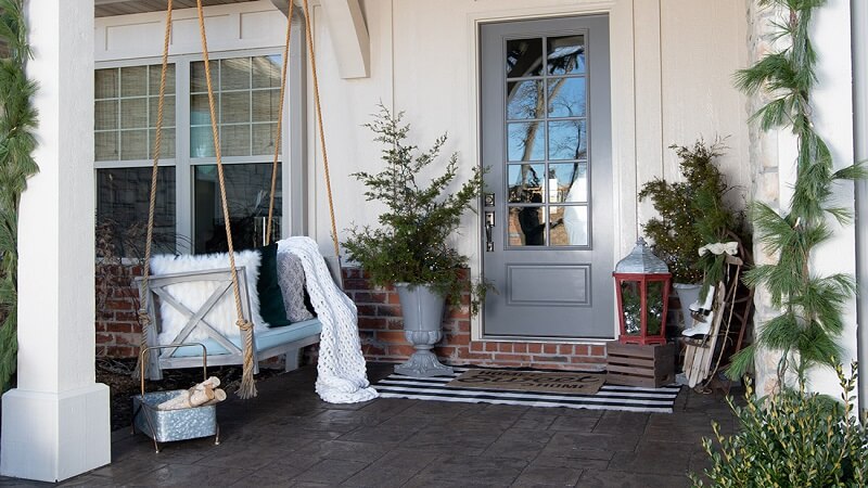 How to Make Your Front Porch Feel Cozy All Winter Long