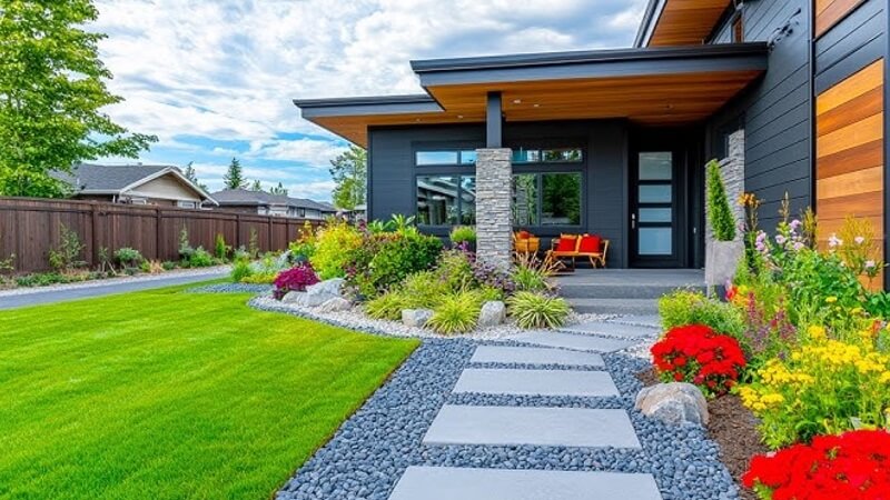 How Landscaping Choices Around Your Home Affect Exterior Cleanliness