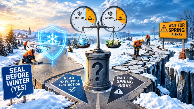 Should You Seal Your Concrete Before Winter or Wait Until Spring?