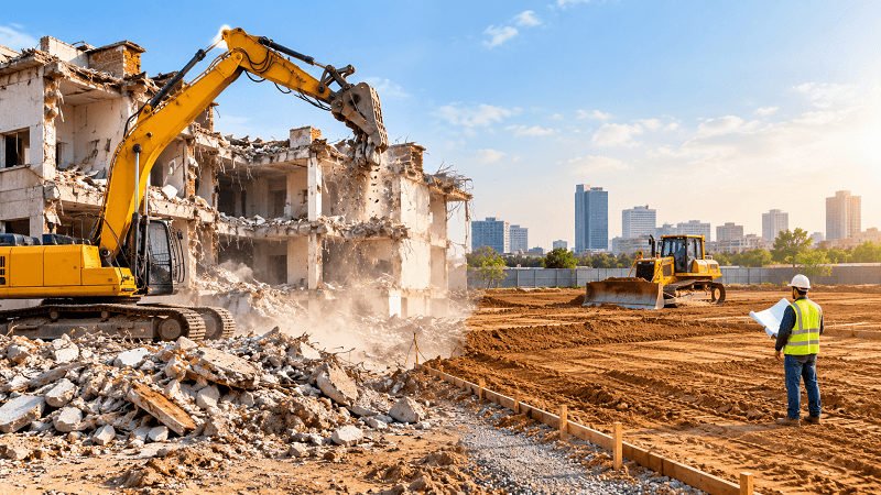 The Role of Commercial Demolition and Site Preparation in Modern Construction